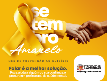 Campanha Setembro Amarelo tem por objetivo prevenir suicídios